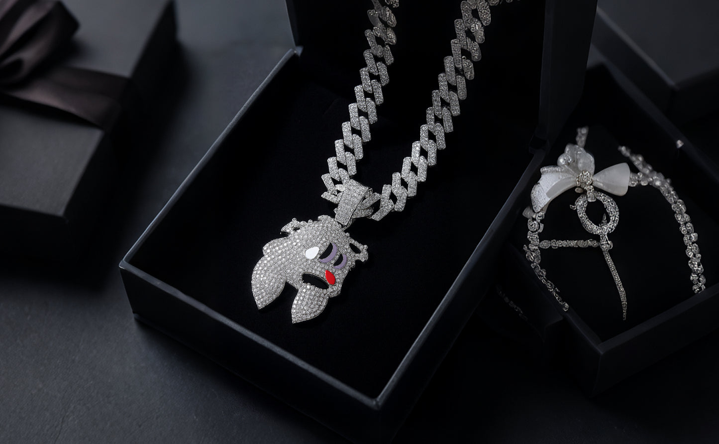 Street Luxe – Luxury Hip Hop Rabbit Pendant Cuban Necklace