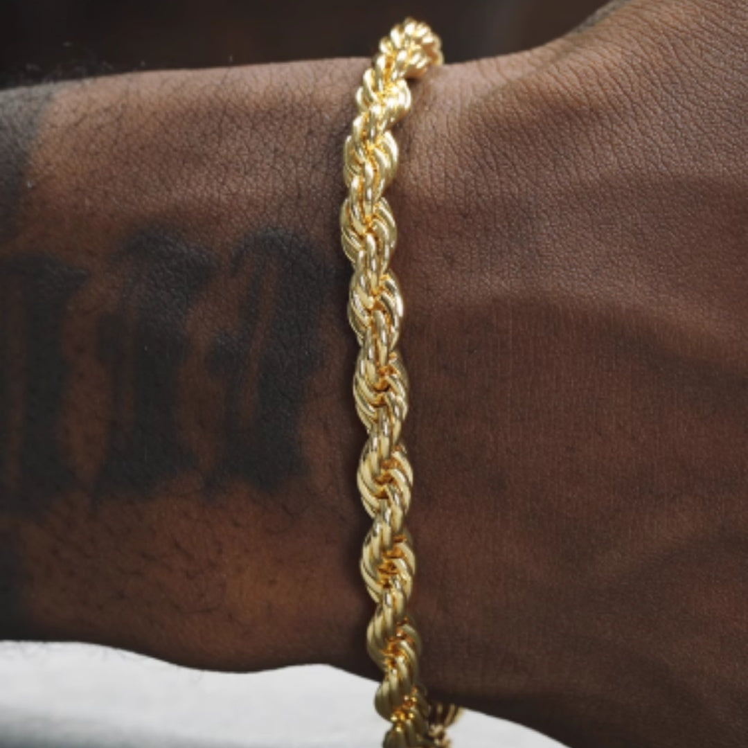 Golden Helix – 18K Gold Plated Unisex Bracelet
