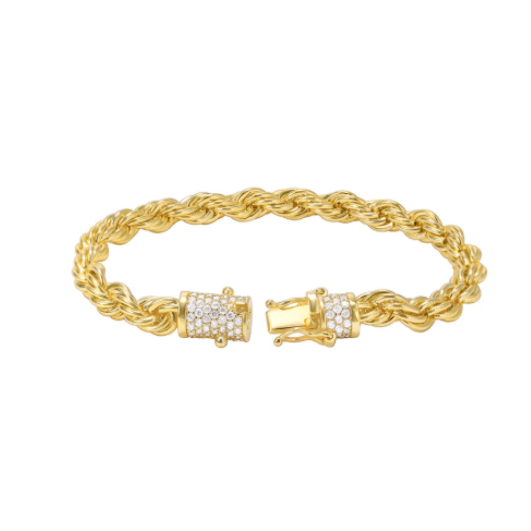 Golden Helix – 18K Gold Plated Unisex Bracelet