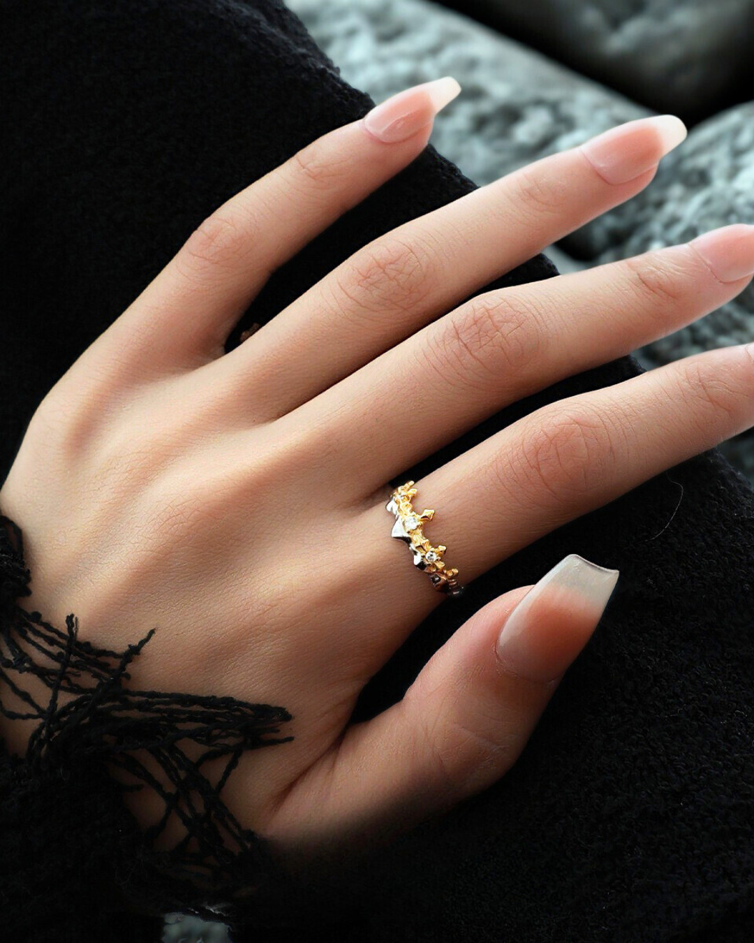 Royal Vows – S925 Sterling Silver Couple Rings
