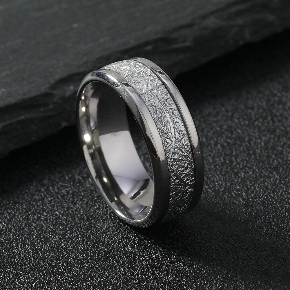 Cosmic Forge - Silver Plated Mens Statement Ring