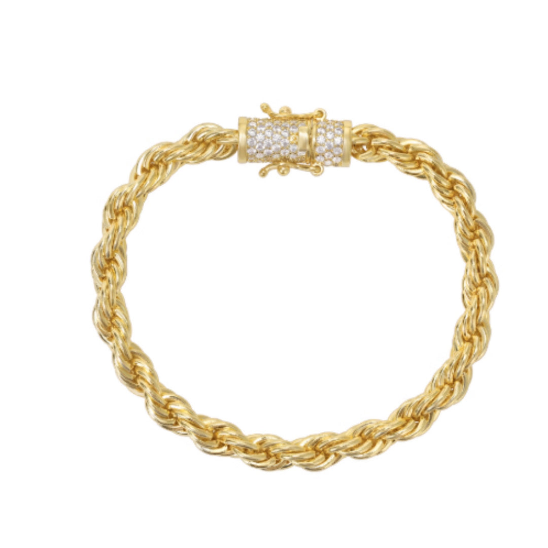 Golden Helix – 18K Gold Plated Unisex Bracelet