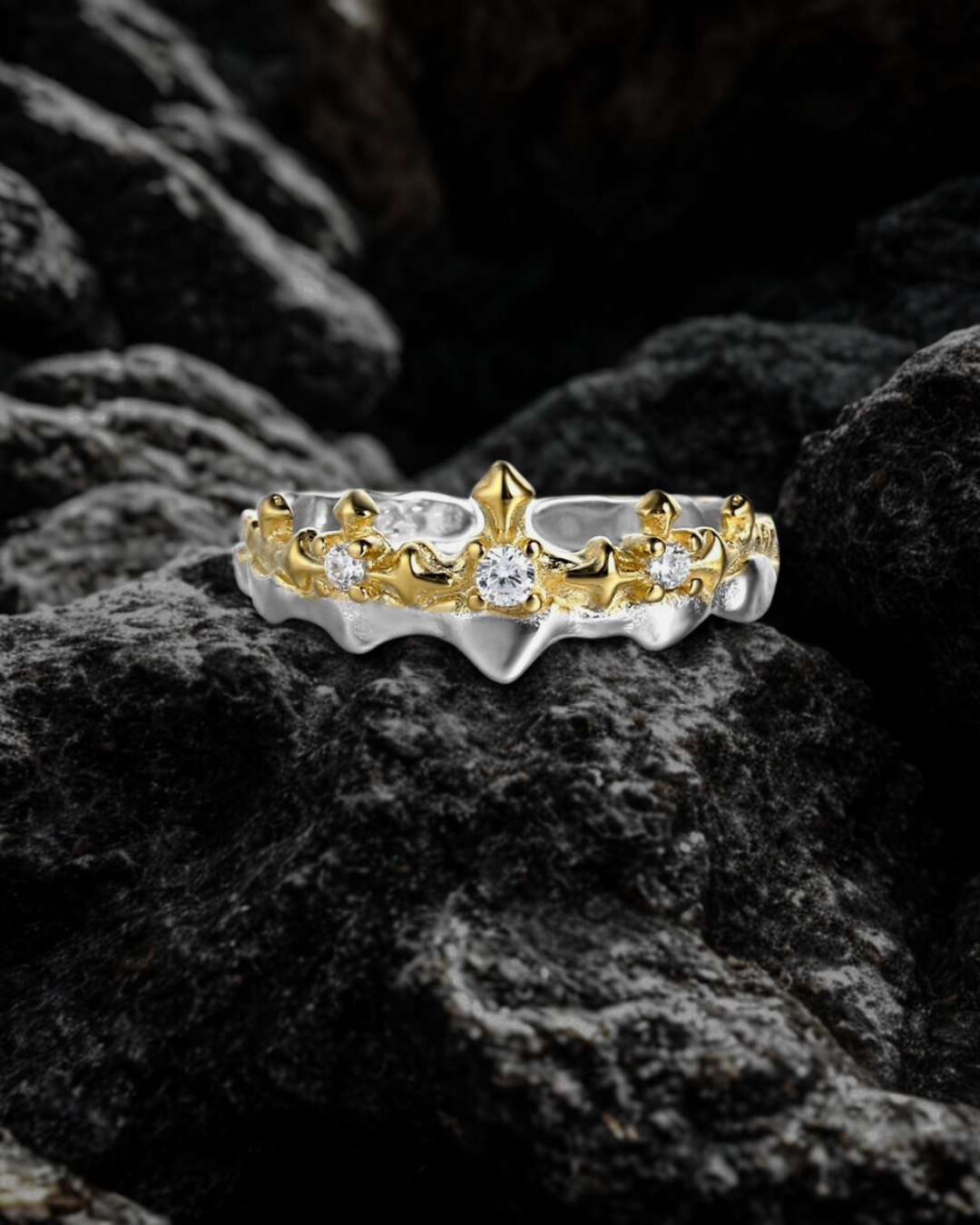 Royal Vows – S925 Sterling Silver Couple Rings
