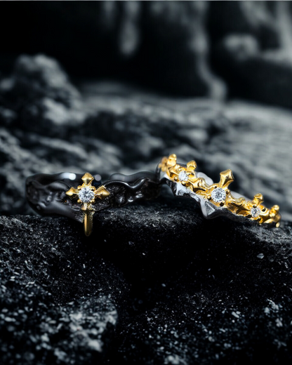 Royal Vows – S925 Sterling Silver Couple Rings