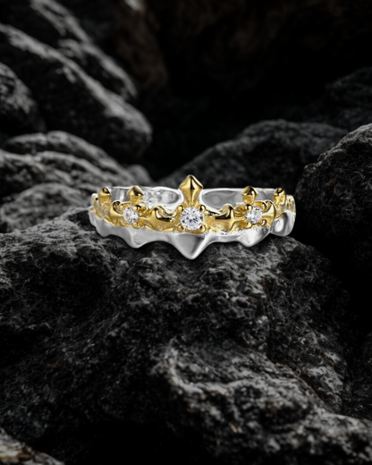 Royal Vows – S925 Sterling Silver Couple Rings