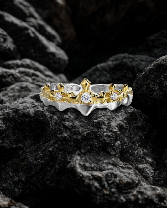 Royal Vows – S925 Sterling Silver Couple Rings
